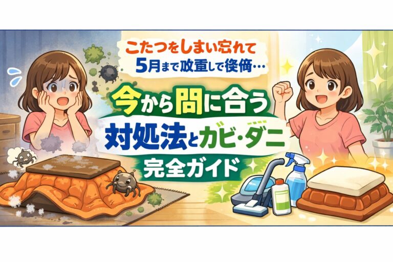こたつをしまい忘れて5月まで放置して後悔…今から間に合う対処法とカビ・ダニ対策完全ガイド