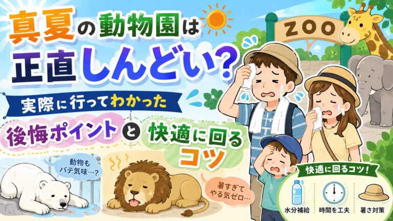 真夏の動物園は正直しんどい？実際に行ってわかった後悔ポイントと快適に回るコツ